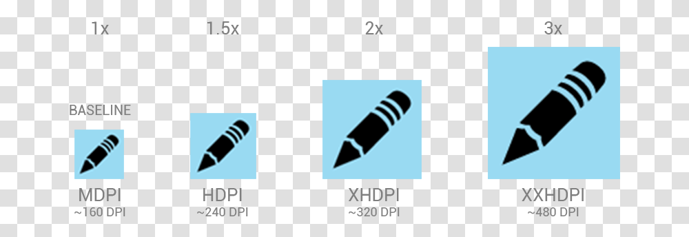 Android Icon Sizes Vertical, Crayon, Text Transparent Png