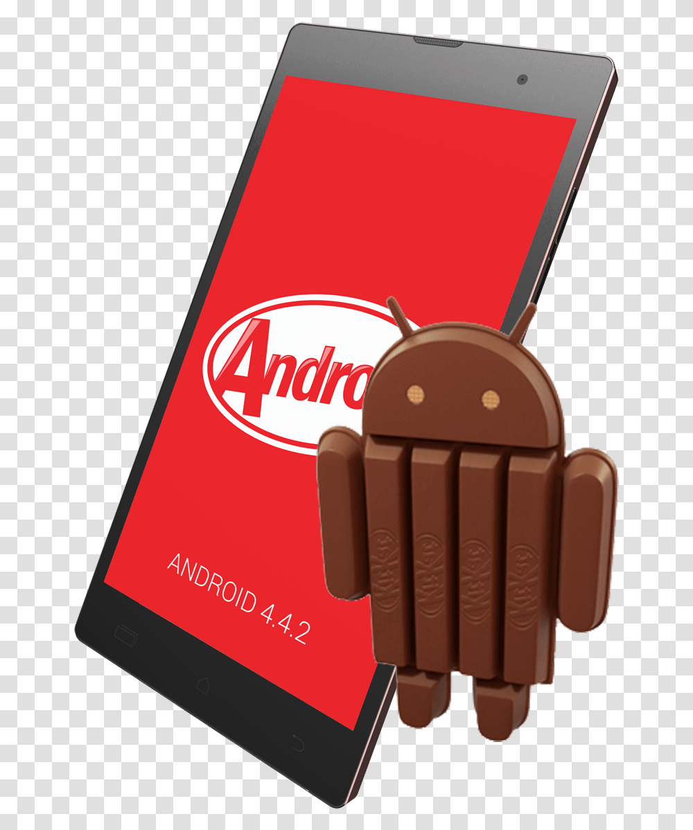 Android Kitkat Download Chocolate, Mobile Phone, Electronics, Food, Dessert Transparent Png