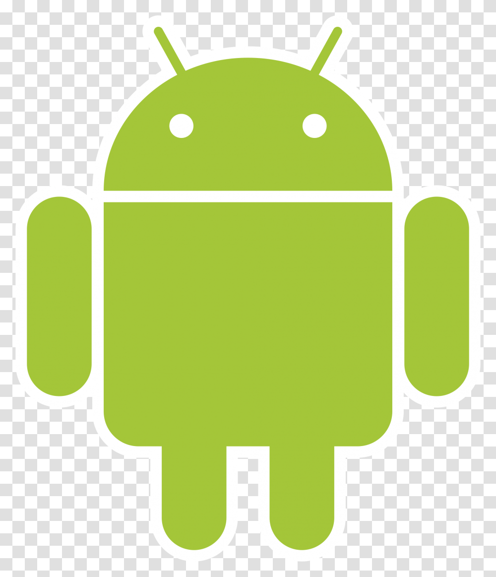 Android Logo, Label, Green, Plant Transparent Png