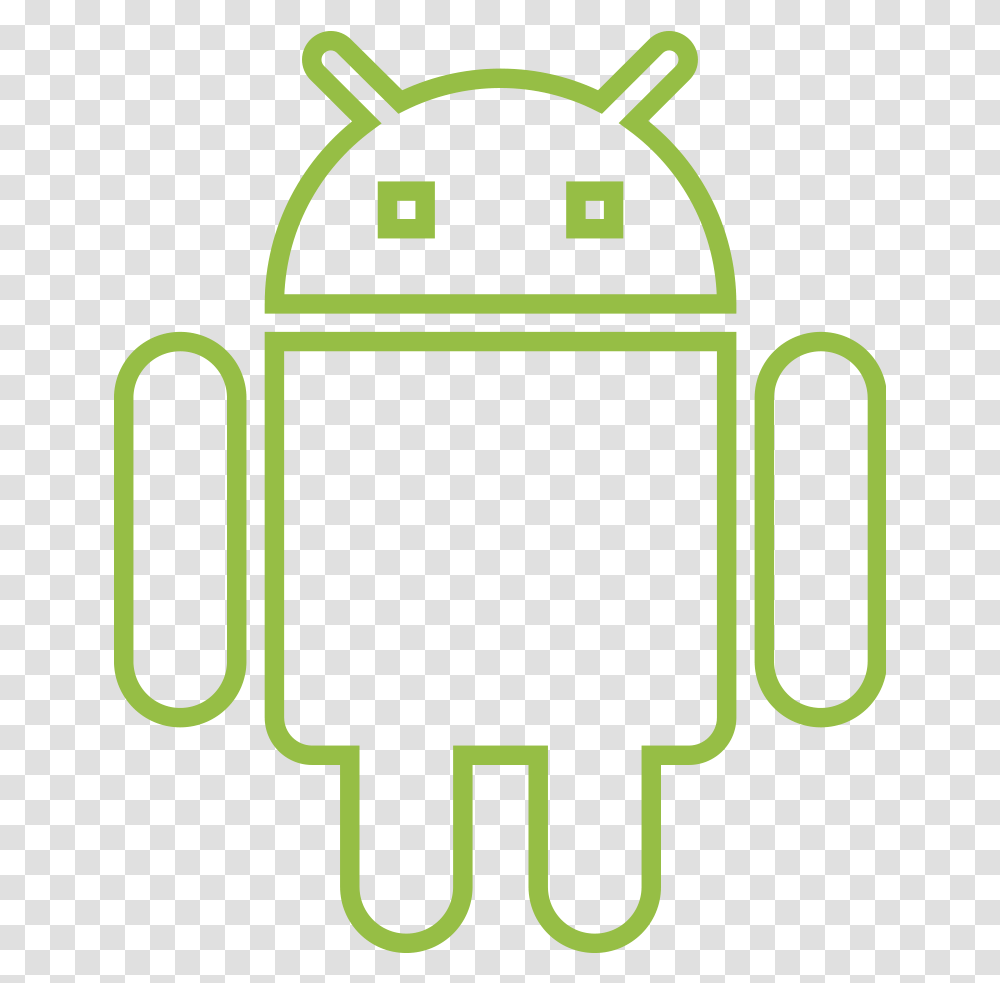 Android Logo Outline, Gas Pump, Label, Pottery Transparent Png