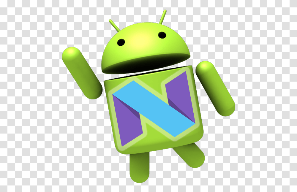 Android Nougat Logo Image With Android Nougat Logo, Toy, Robot, Art Transparent Png
