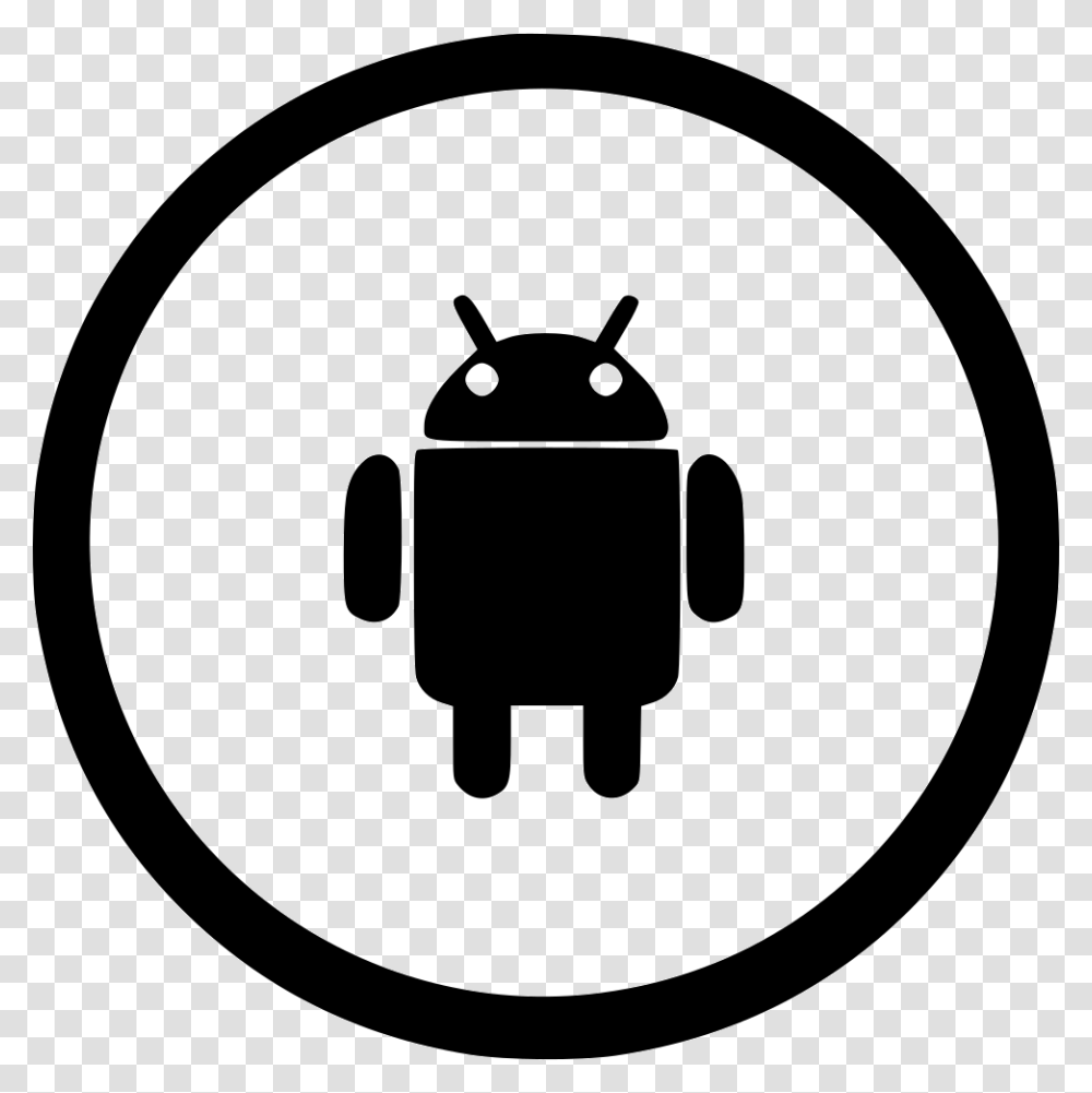 Android Objective In Cv Icon, Stencil, Silhouette, Cat Transparent Png