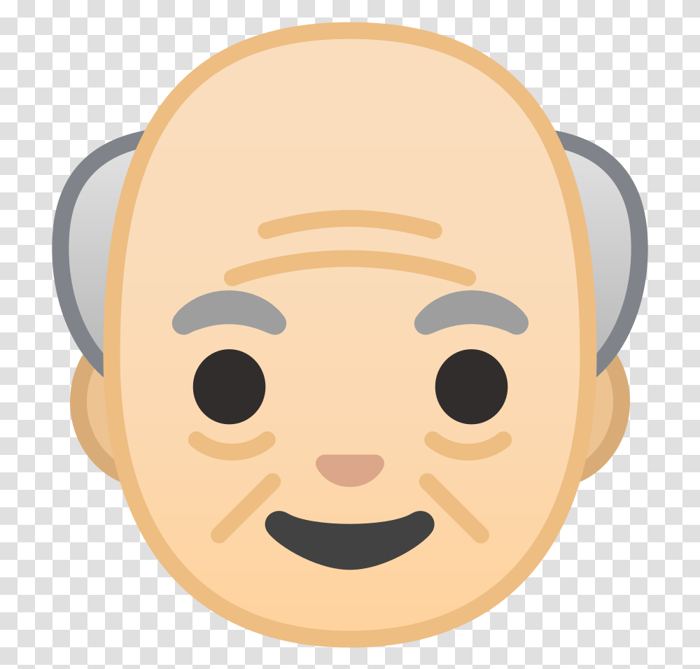 Android Old Man Emoji, Head, Face, Jaw Transparent Png