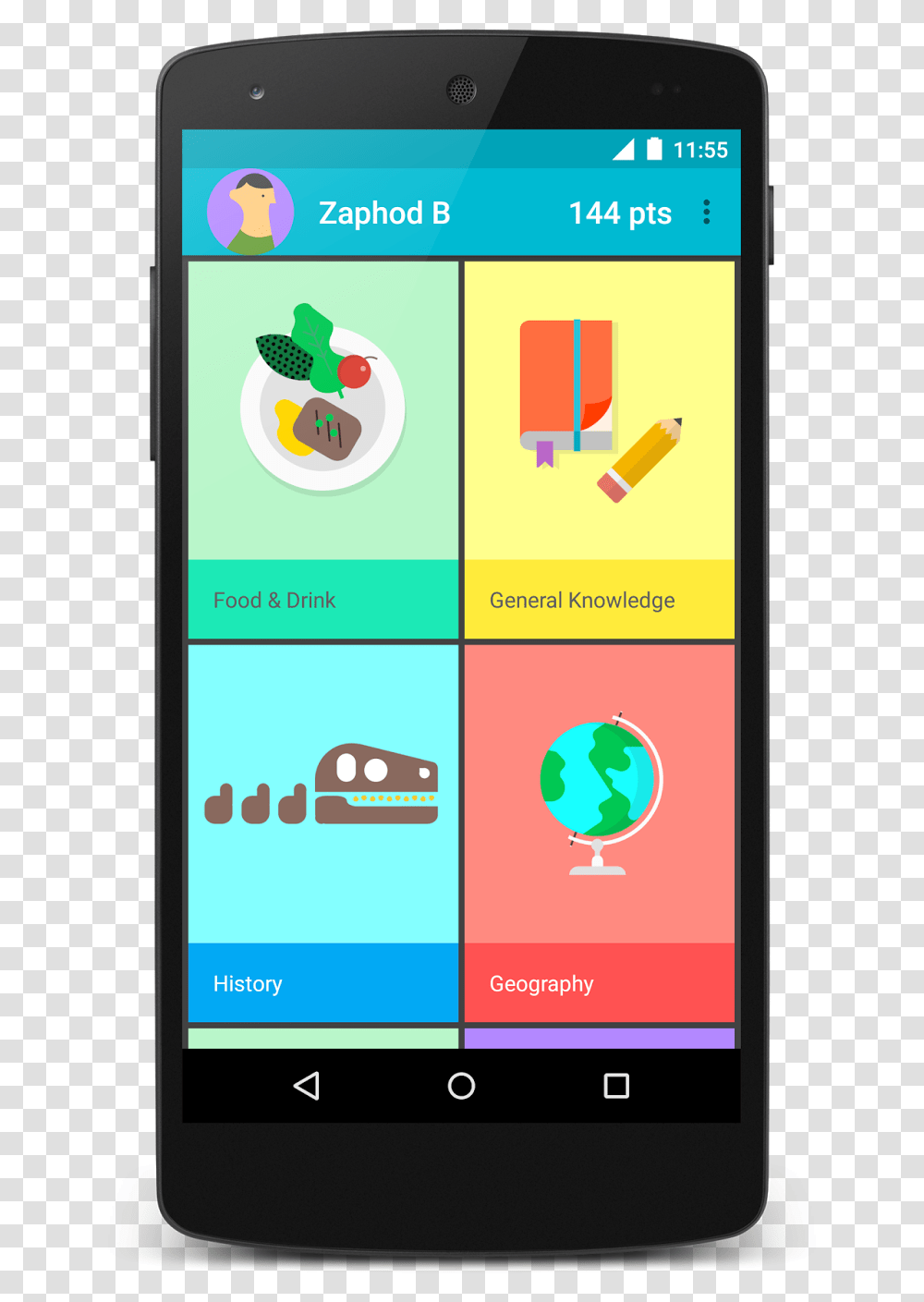 Android Quiz App Material Design, Mobile Phone, Electronics, Cell Phone Transparent Png