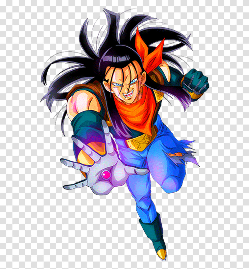 Android Sticker Dragon Ball Gt Super 17, Ornament, Pattern, Graphics, Art Transparent Png