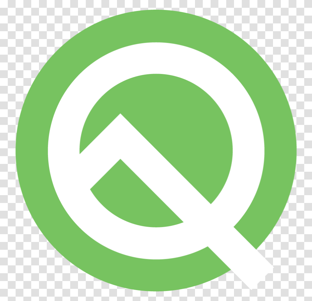 Android Switching To Mountains Android Q, Logo, Symbol, Text, Rug Transparent Png
