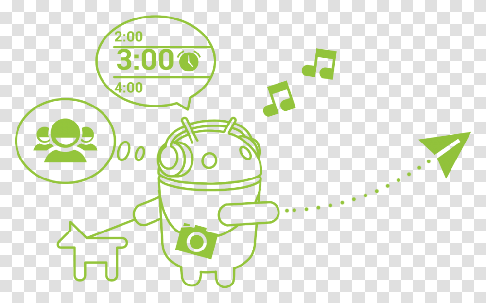 Android, Recycling Symbol, Robot Transparent Png