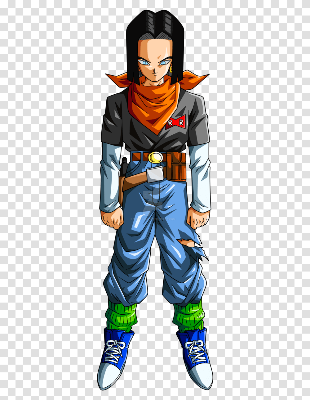 Androide 17 Dragon Ball Z, Person, Shoe, Pants Transparent Png