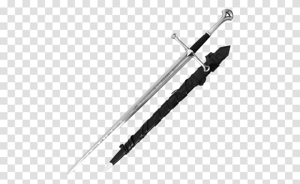 Anduril Flame Of The West, Sword, Blade, Weapon, Weaponry Transparent Png