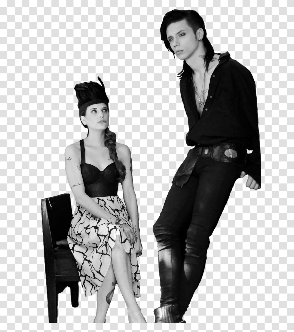 Andy Biersack Photo Shoot, Person, Evening Dress, Robe Transparent Png