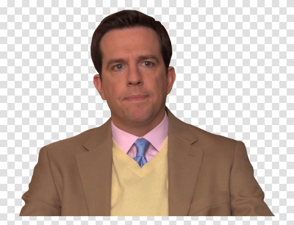 Andy Theoffice Person People Funny Show Tvshow Andy From The Office, Tie, Accessories, Clothing, Suit Transparent Png