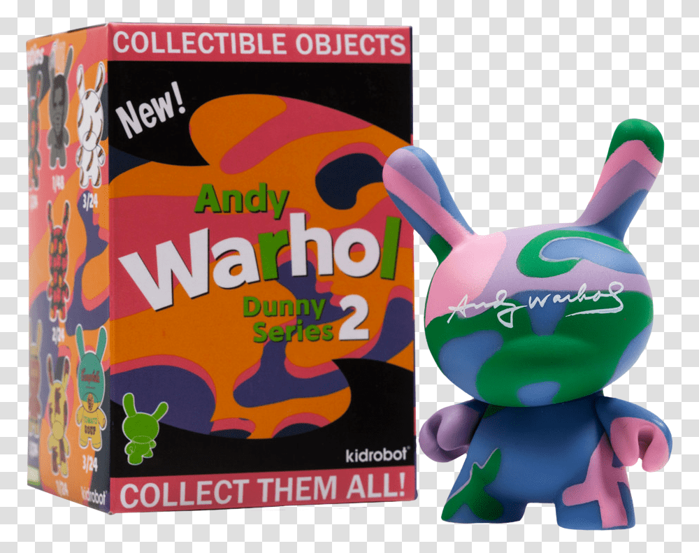 Andy Warhol Kidrobot Andy Warhol Dunny Series 2 Blind Box Vinyl, Toy, Poster, Advertisement, Flyer Transparent Png