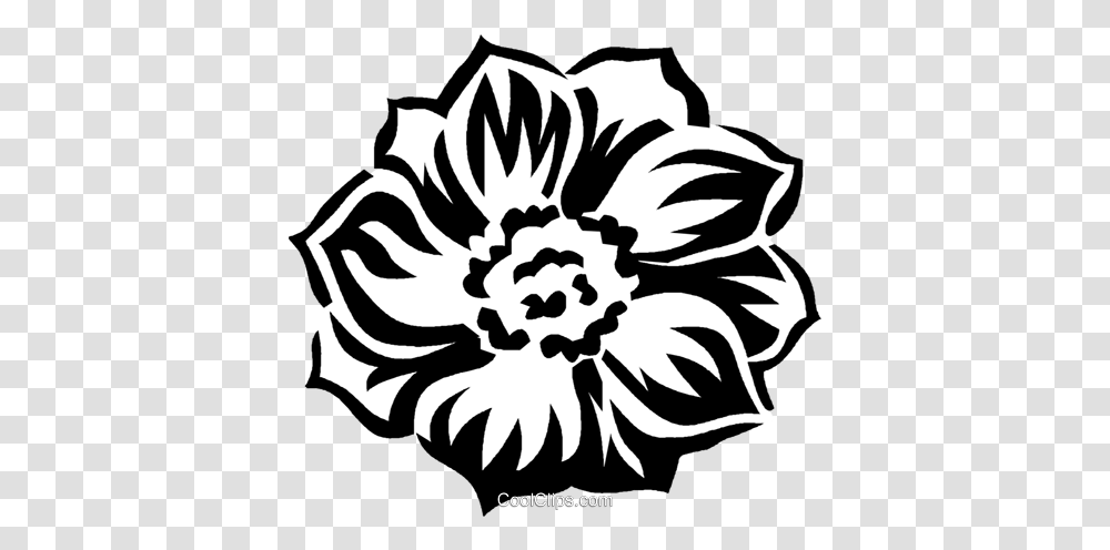 Anemone Royalty Free Vector Clip Art Illustration Vc027451 Sunflower, Stencil, Graphics, Floral Design, Pattern Transparent Png