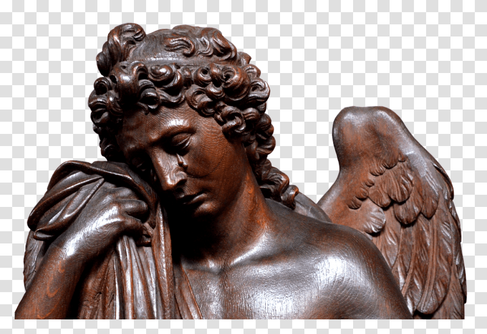 Angel 960, Religion, Bronze, Sculpture Transparent Png