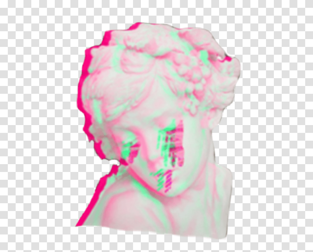 Angel Aesthetic Glitch Cry Crybaby Baby Illustration, Head, Face, Hair Transparent Png