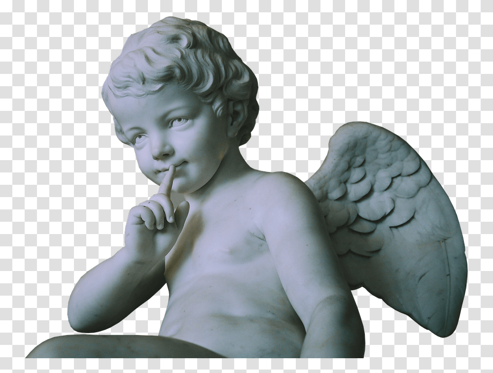 Angel Ala Angelito Amor Ngel De La Guarda Hembra Gothic Sculpture Little Angel, Person, Human, Archangel Transparent Png