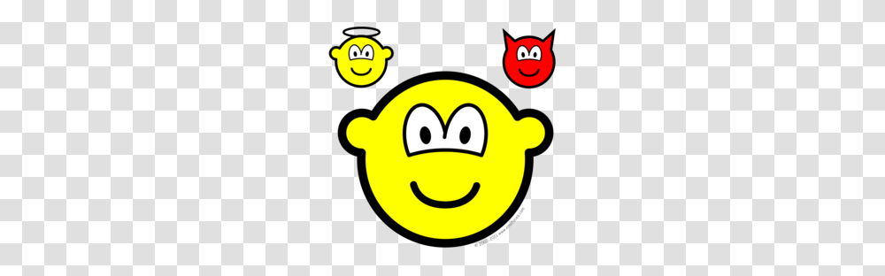 Angel And Devil On Shoulder Buddy Icon Buddy Icons, Pac Man, Halloween, Stencil Transparent Png