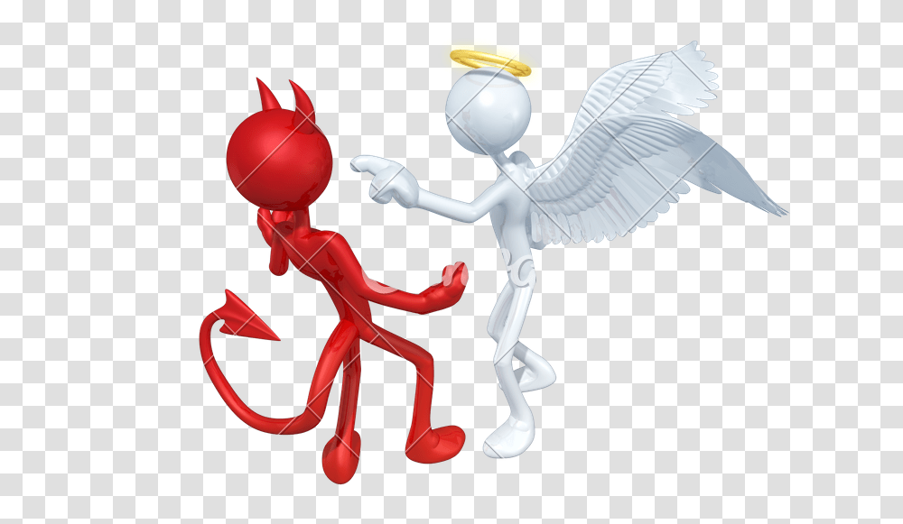 Angel And Devil Stickman, Cupid Transparent Png