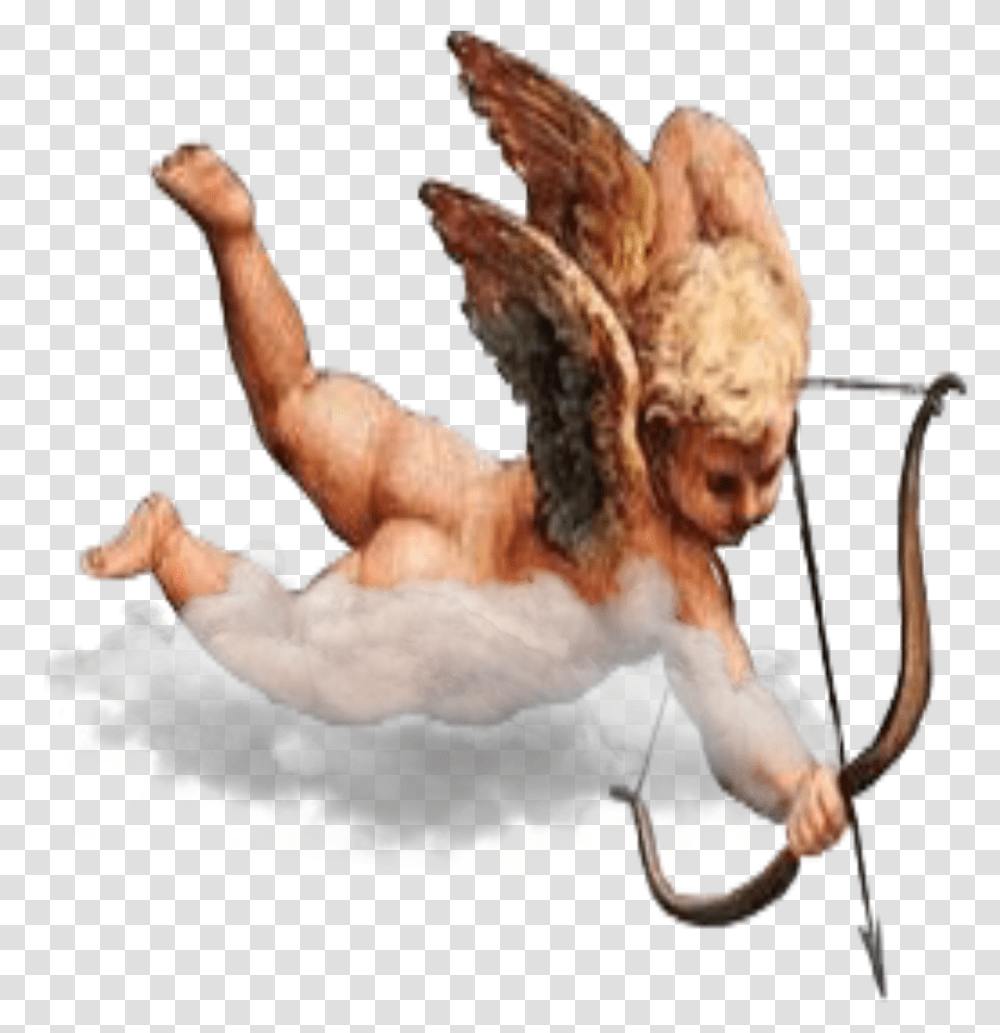 Angel Angelaesthetic Aesthetic Cloud Cloudaesthetic Baby Angels With Clouds, Statue, Sculpture, Cupid Transparent Png