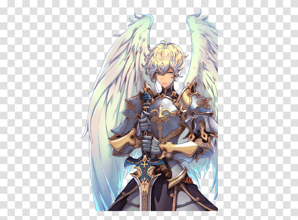 Angel Anime Character Design, Archangel, Statue, Sculpture Transparent Png