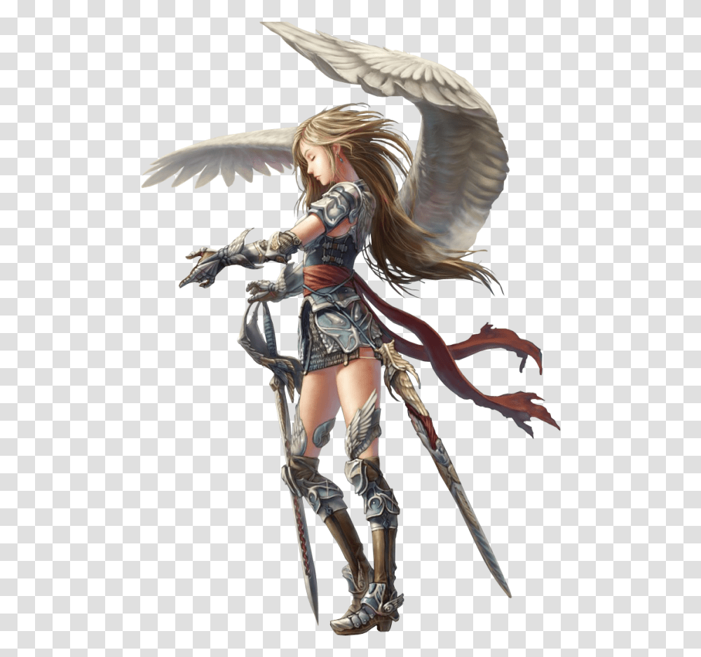 Angel Anime Images - Free Vector Angel Warrior, Person, Human, Art, Costume Transparent Png