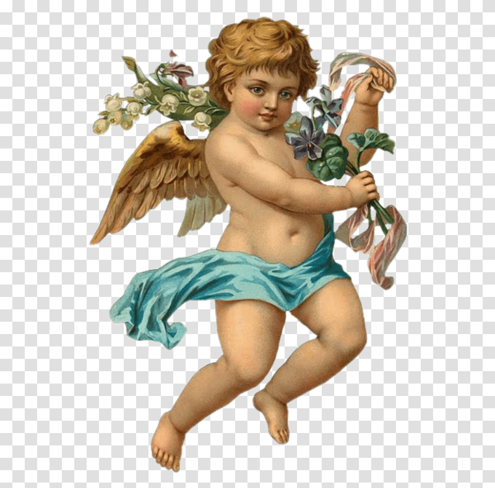 Angel Art Arte Painting Aesthetic Tumblr Vintage Angel, Cupid, Person, Human Transparent Png
