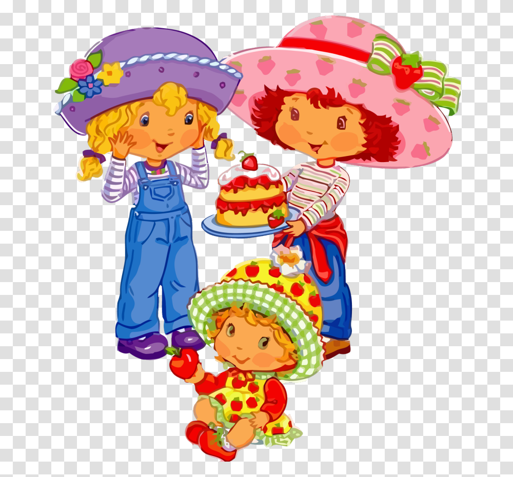 Angel Cake Strawberry Shortcake Cartoon, Person, Hat, Meal Transparent Png