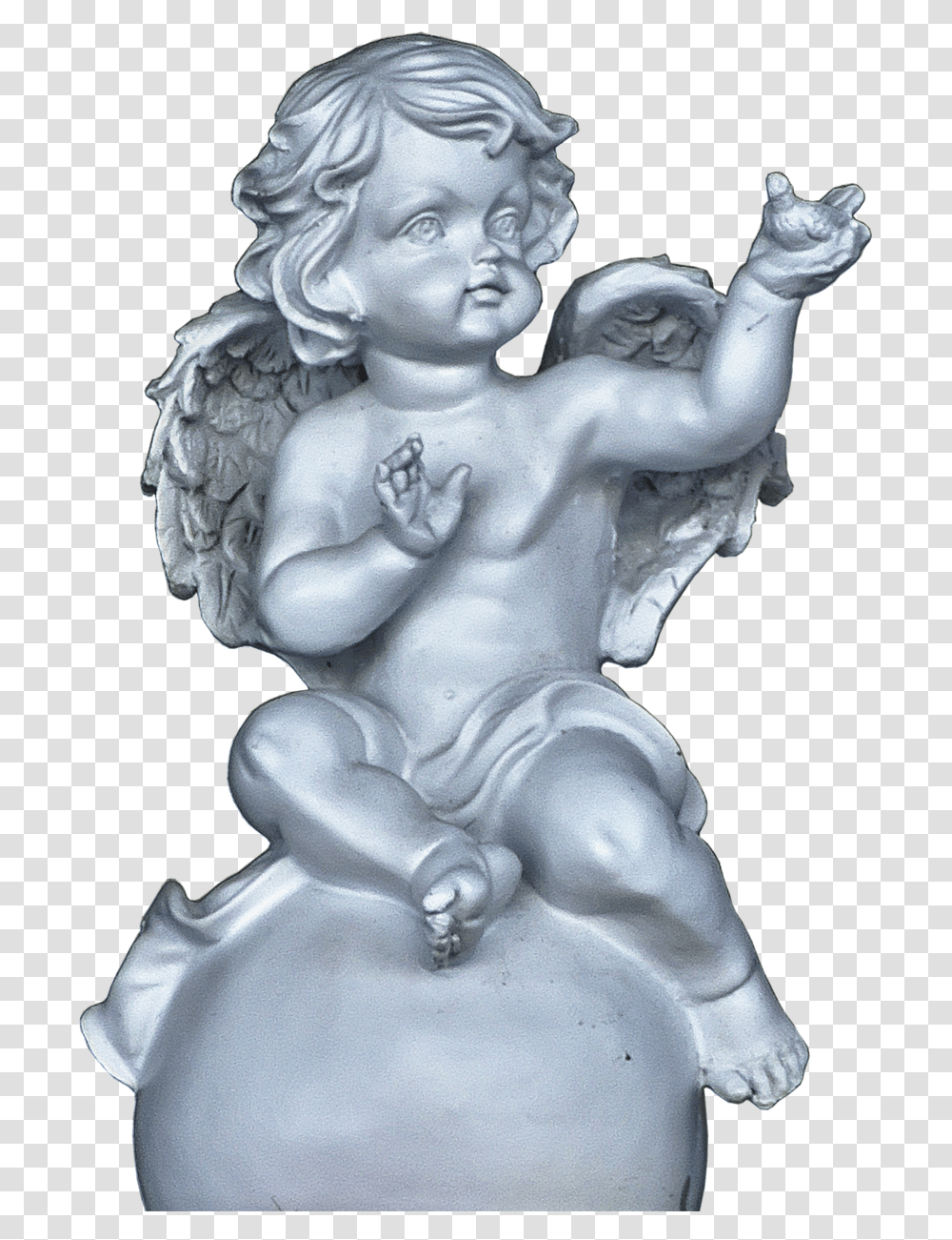 Angel Cherub Sitting Free Photo Statue, Person, Human, Figurine Transparent Png