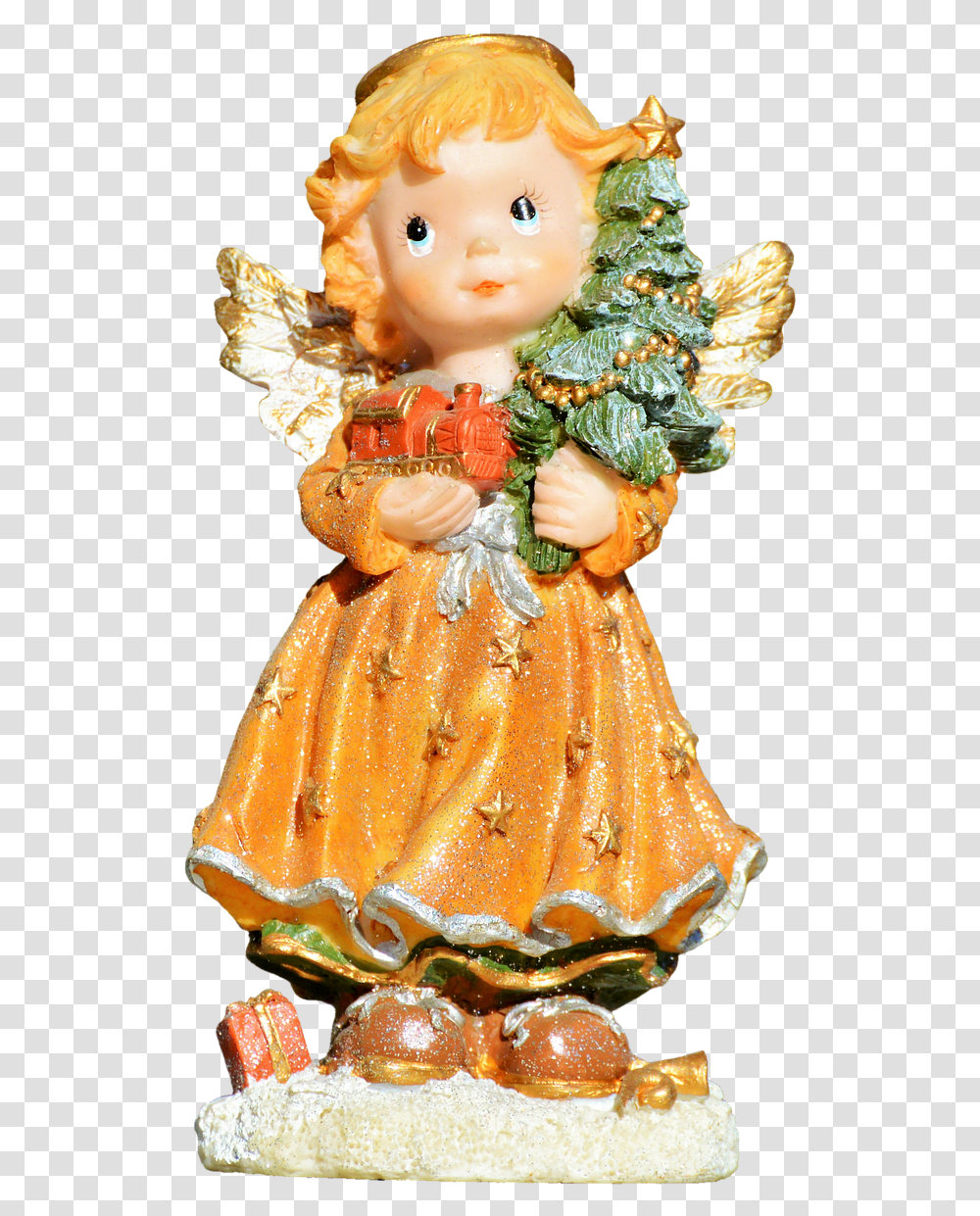 Angel Christmas Angel Christmas Thien Than Giang Sinh, Doll, Toy, Figurine, Barbie Transparent Png