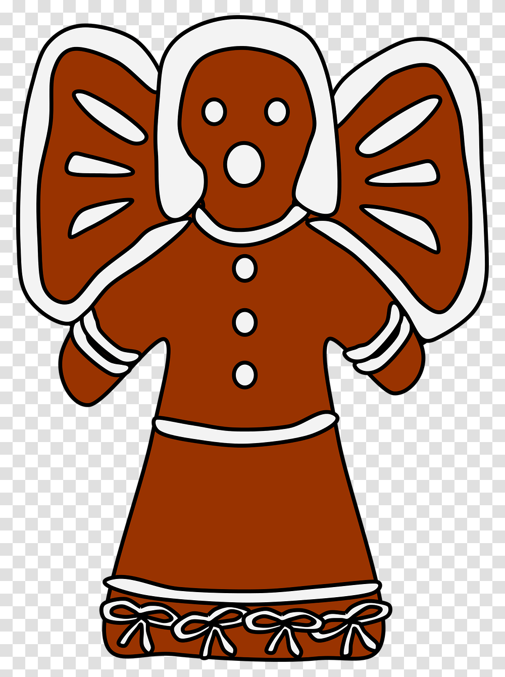 Angel Christmas Cookie Images Gingerbread Clip Art, Food, Biscuit, Apron, Girl Transparent Png