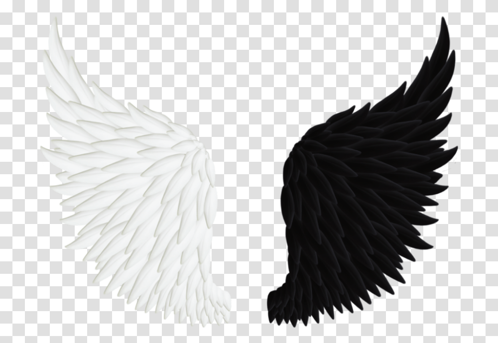 Angel Clip Art Black And White Wings, Bird, Animal, Swan Transparent Png