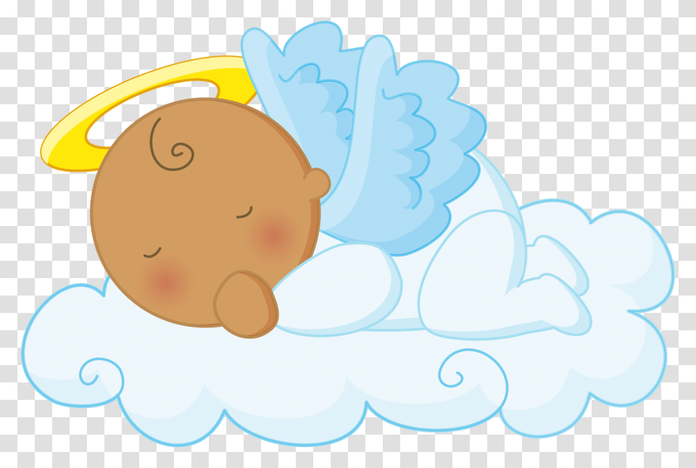 Angel Clipart First Holy Communion Baby Shower Gender Sleeping Baby Angel Clipart, Animal, Bird, Poultry, Fowl Transparent Png
