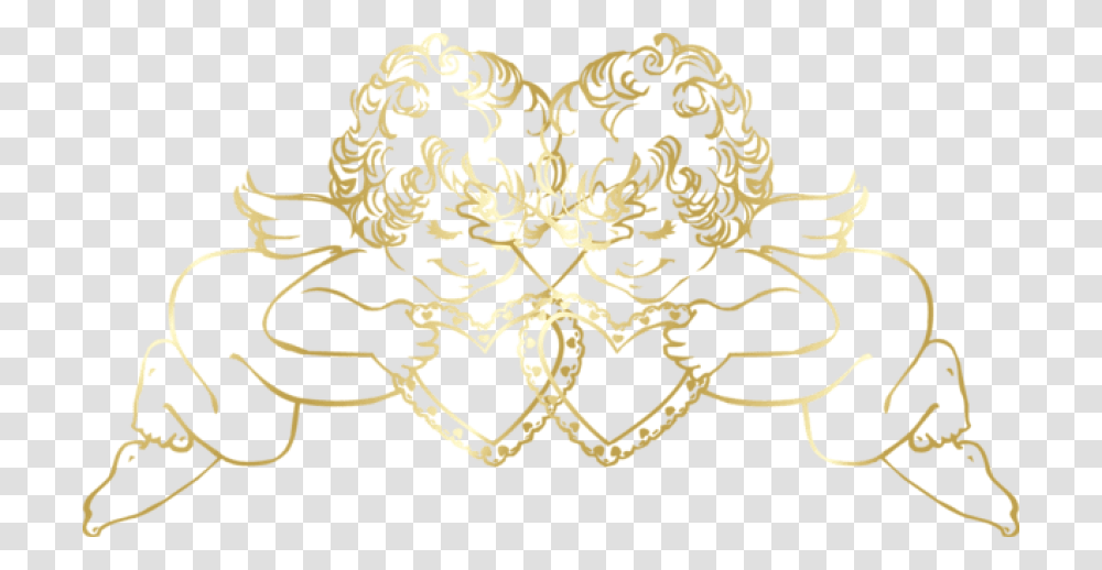 Angel Cliparts Valentine's Day Coloring Pages, Lace, Rug, Pattern, Stencil Transparent Png