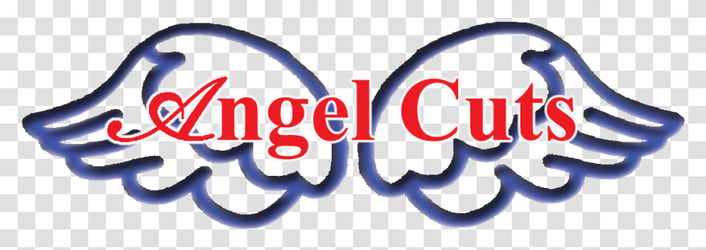 Angel Cuts Kids Hair Salon Calligraphy, Label, Logo Transparent Png