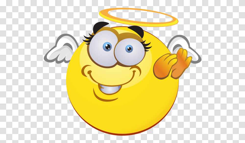 Angel Emoji Decal Smiley, Graphics, Art, Toy, Frisbee Transparent Png