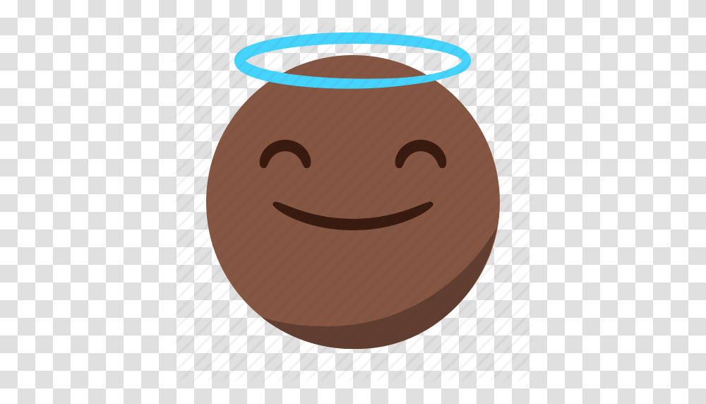 Angel Emoji Emoticon Face Happy Smile Icon, Barrel, Pot, Tape, Dutch Oven Transparent Png