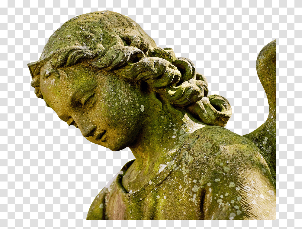 Angel Face Statue Figure Sculpture Tombstone, Snake, Reptile, Animal Transparent Png