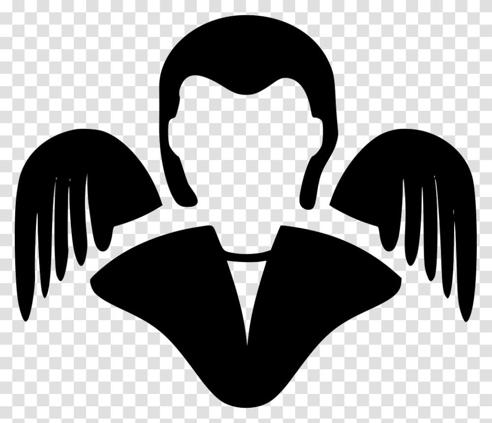 Angel Face User Smiley Wing Face Angel, Stencil Transparent Png
