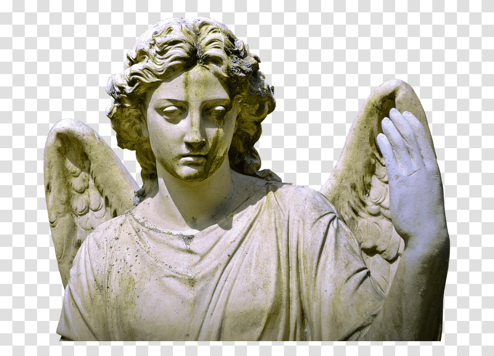 Angel Figure Mourning Hope Sculpture Statue Face Angel Statue Face, Person, Human, Archangel Transparent Png