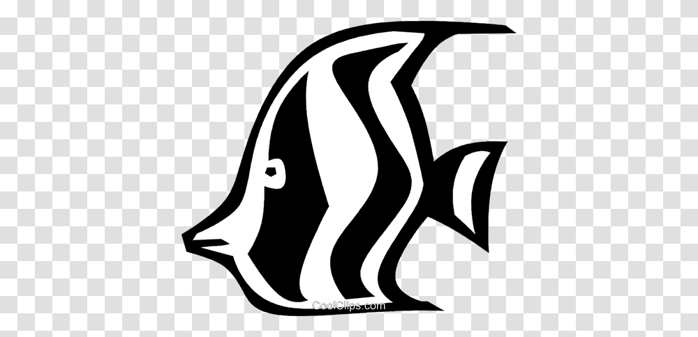 Angel Fish Royalty Free Vector Clip Art Illustration, Label, Animal, Sea Life Transparent Png