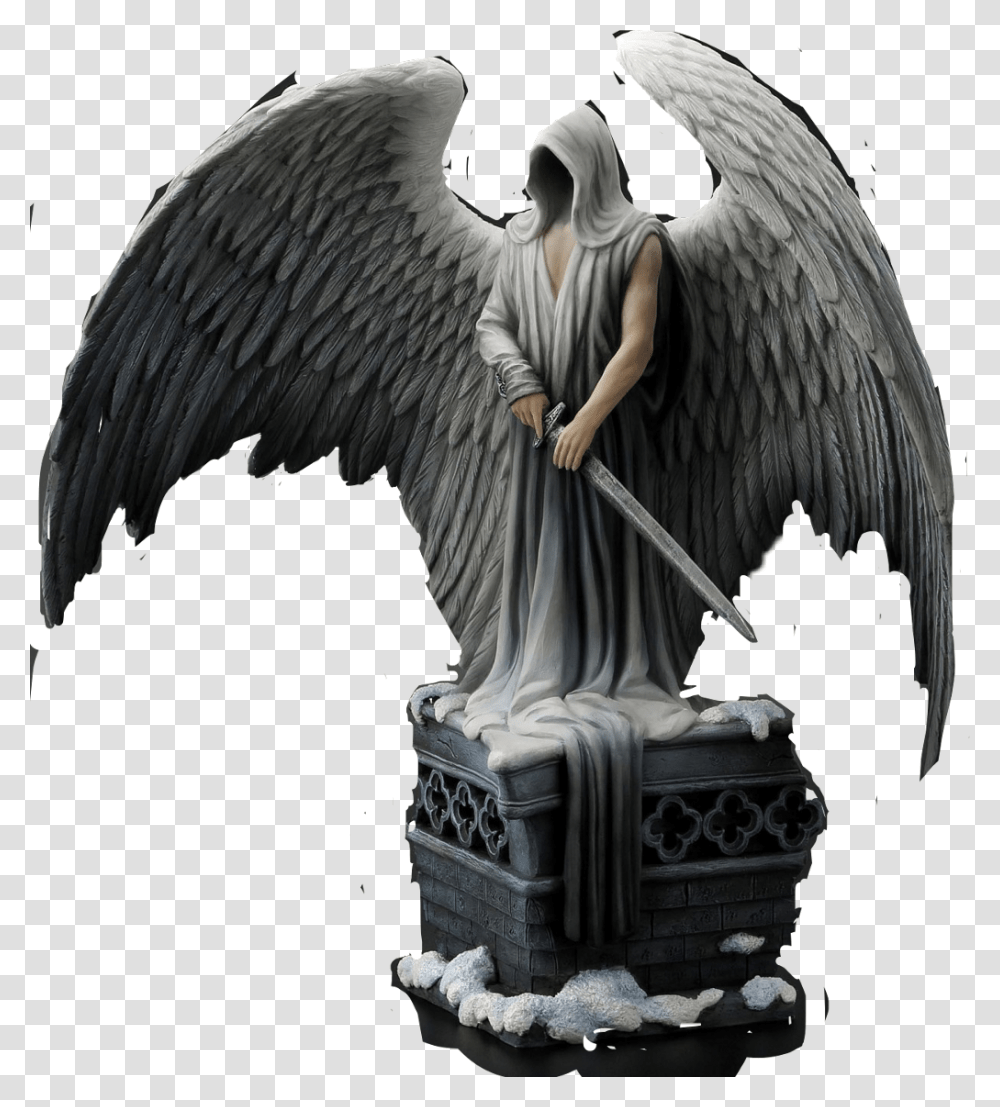 Angel Guardian Guardianangel Archangel Statue Guardian Angel Gothic Angel Statue Transparent Png