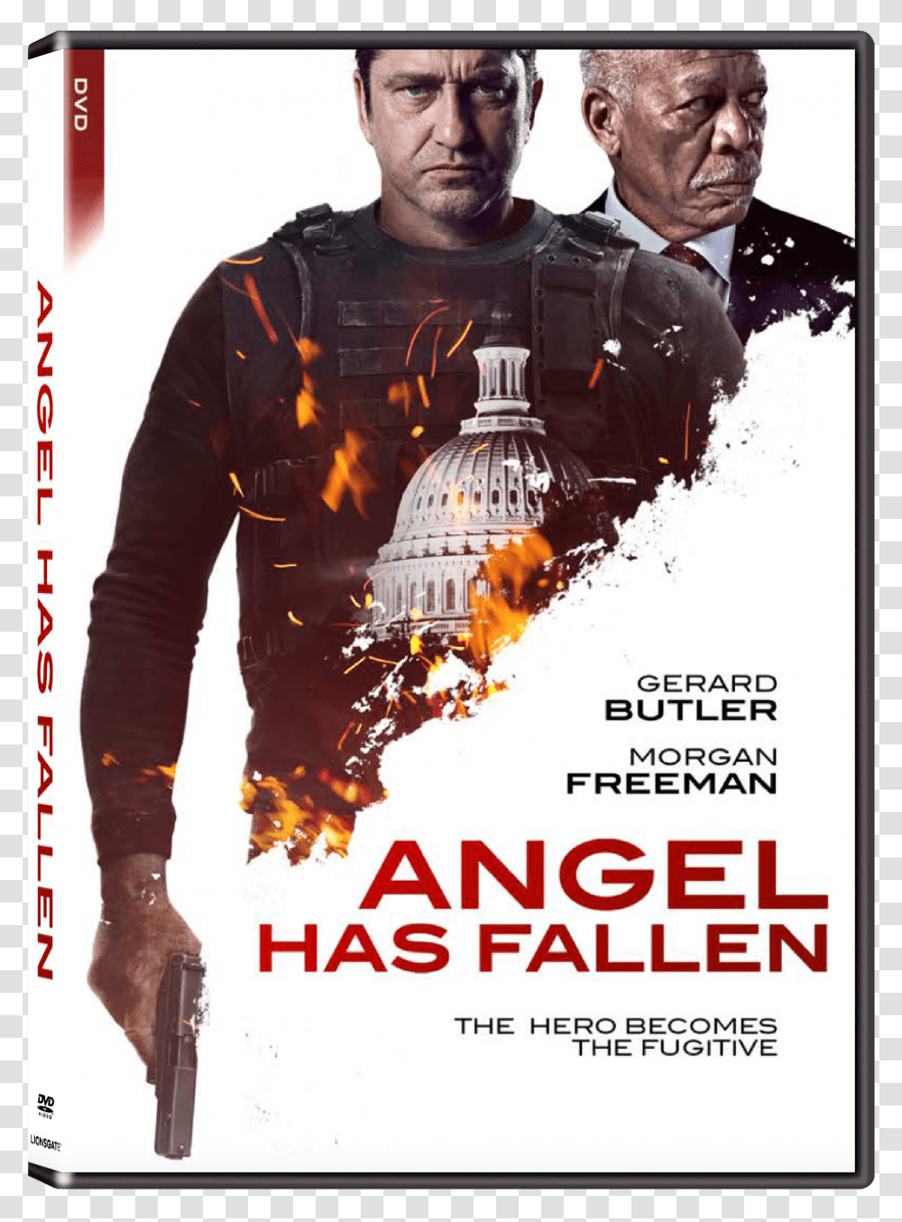 Angel Has Fallen Blu Ray, Poster, Advertisement, Person Transparent Png