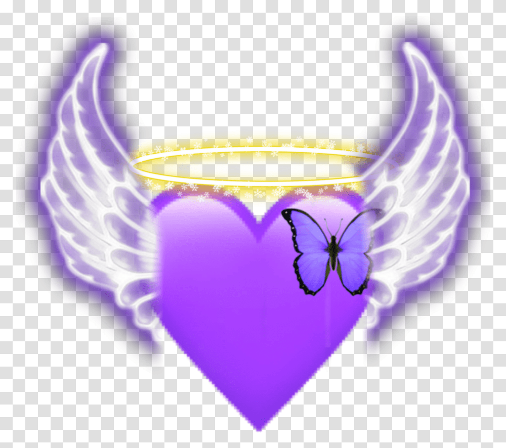 Angel Heart Wings For Photo Editing, Light, Glass, Beverage Transparent Png