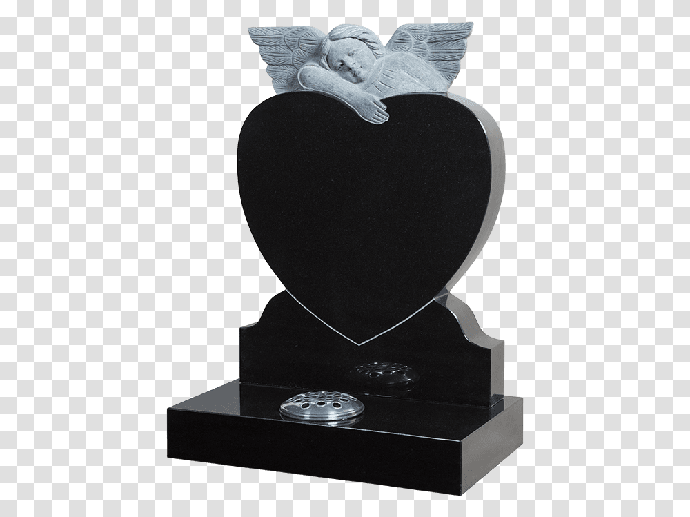 Angel Little Angels Heart Headstone With Angel, Trophy Transparent Png