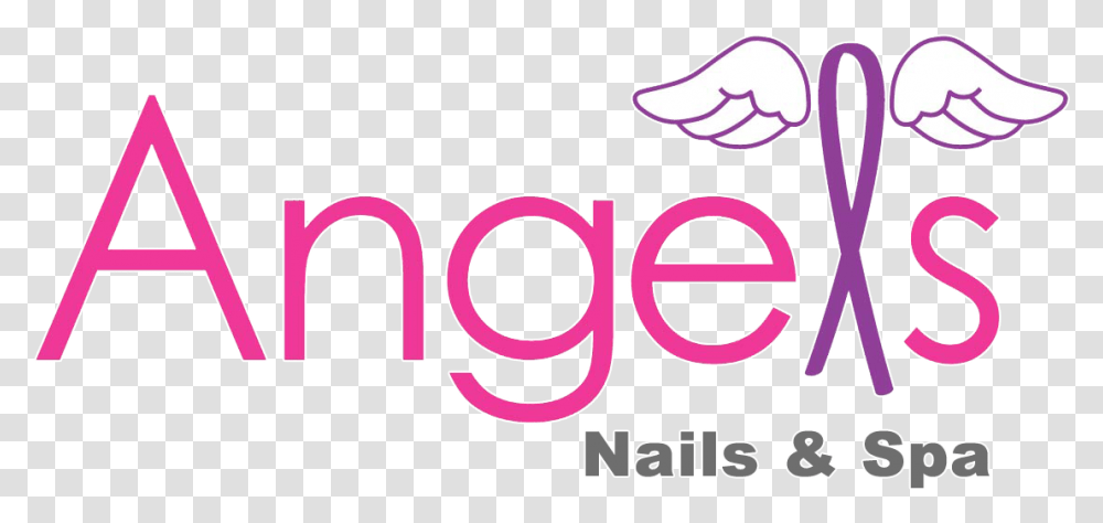 Angel Nail Amp Spa Logo, Trademark, Purple Transparent Png