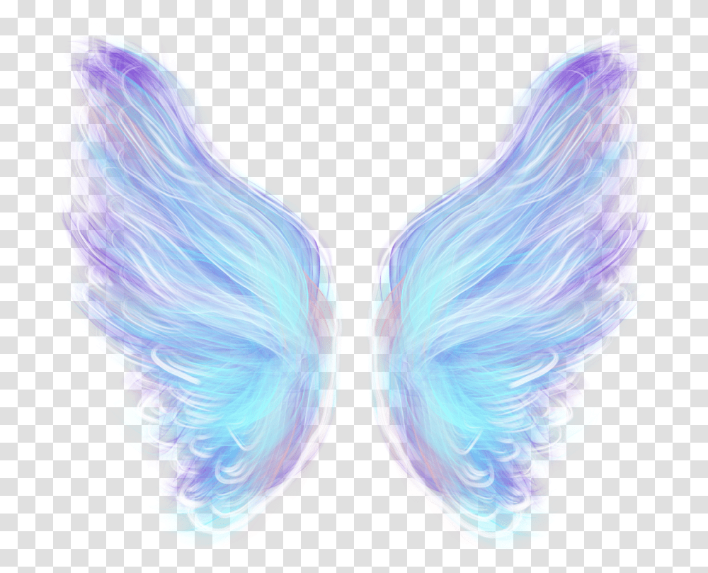 Angel Neon Fairy Wings, Ornament, Pattern, Purple, Fractal Transparent Png