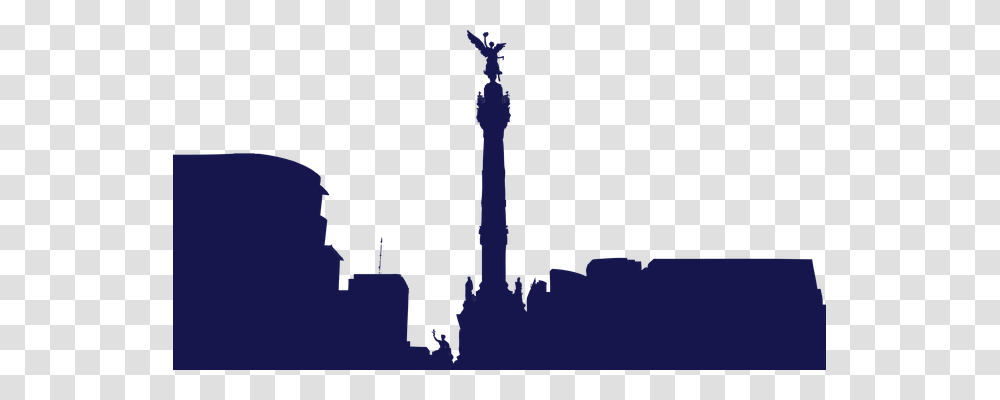 Angel Of Independence Silhouette, Metropolis, City, Urban Transparent Png