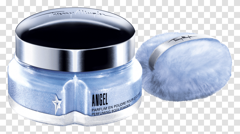 Angel Perfuming Body Powder In A Jar Thierry Mugler Angel Perfuming Body Powder, Bottle, Cosmetics, Milk, Beverage Transparent Png