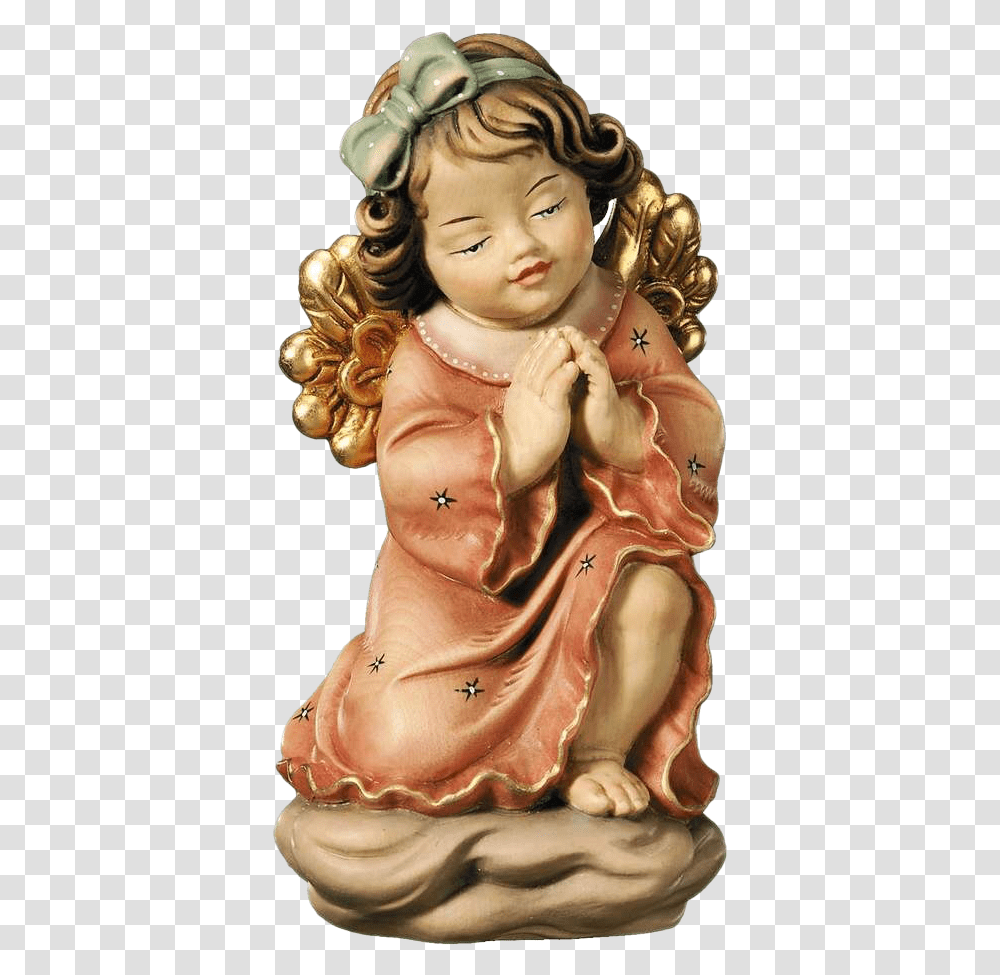 Angel Praying Baby Clipart Natale Buonanotte Con Gli Angioletti, Person, Human, Figurine, Archangel Transparent Png