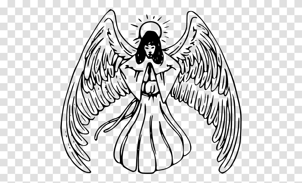 Angel Praying Cliparts, Gray, World Of Warcraft Transparent Png